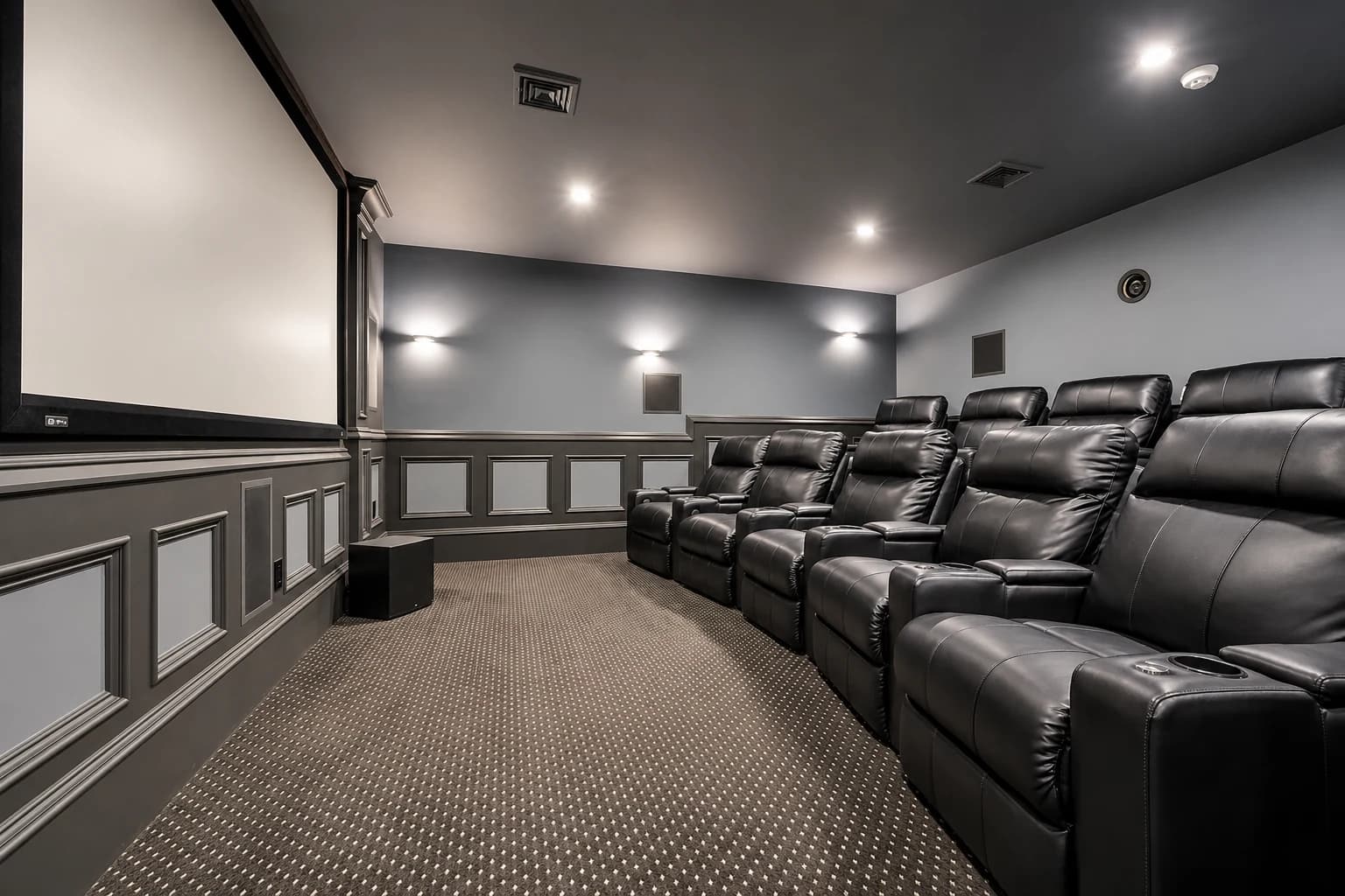 Tailored private cinema room